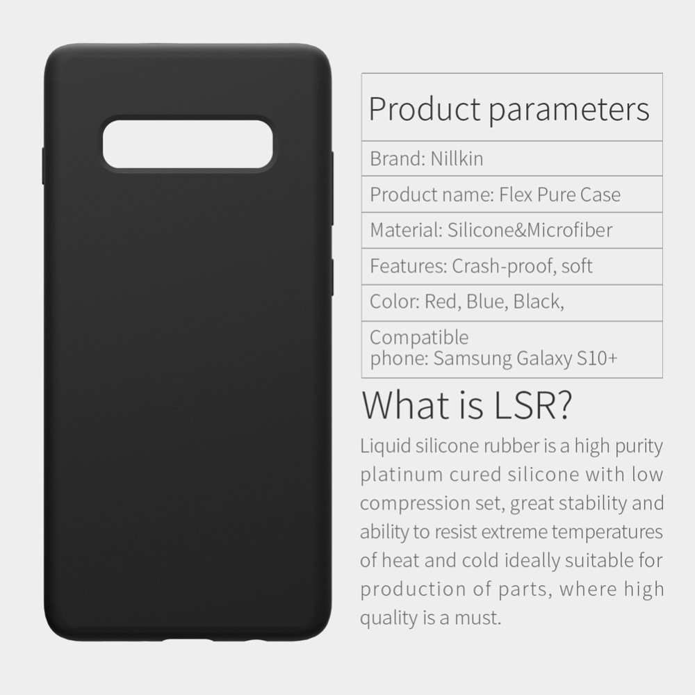 Husa protectie compatibila cu Samsung S10 Plus Liquid Silicone Case Negru