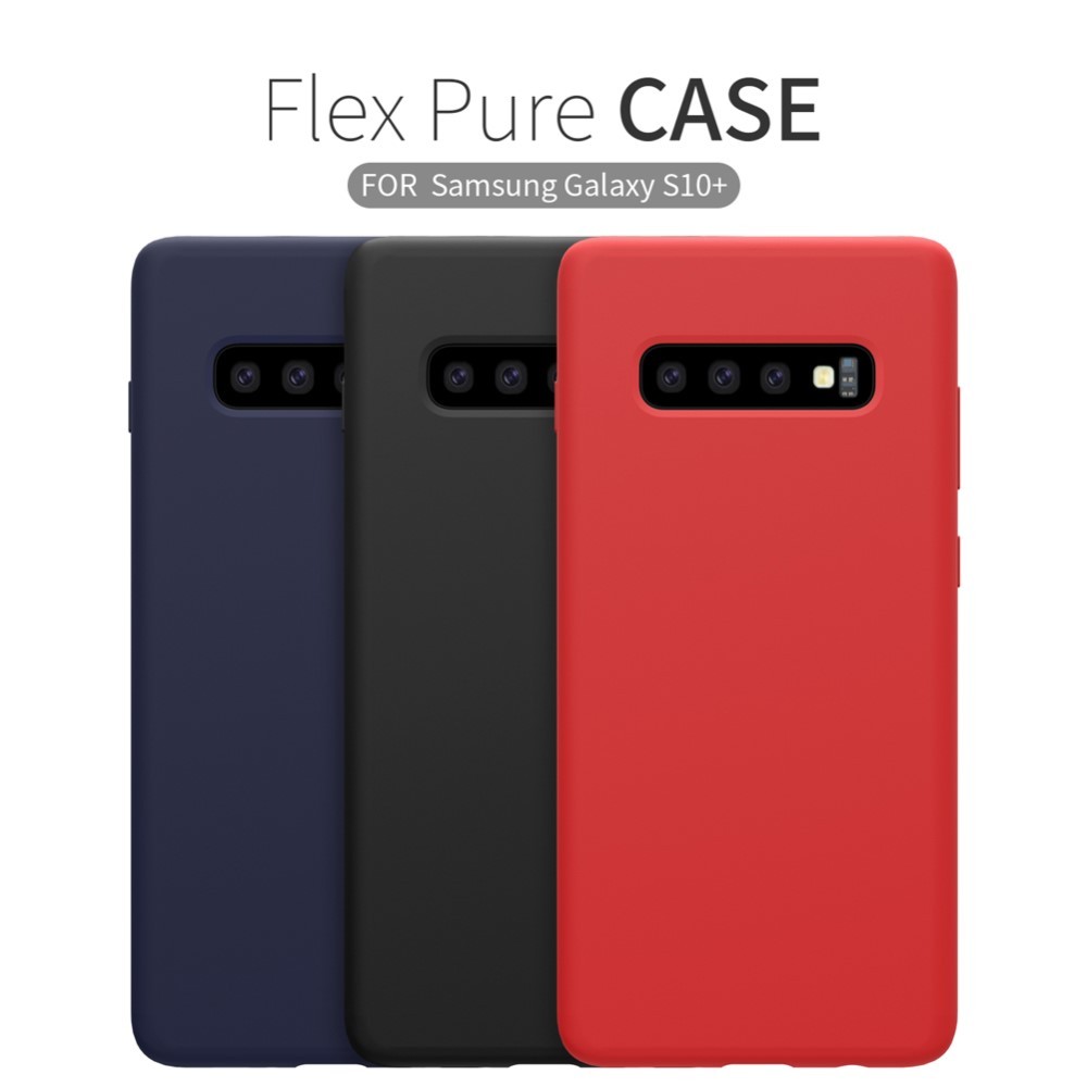 Husa protectie compatibila cu Samsung S10 Plus Liquid Silicone Case Negru
