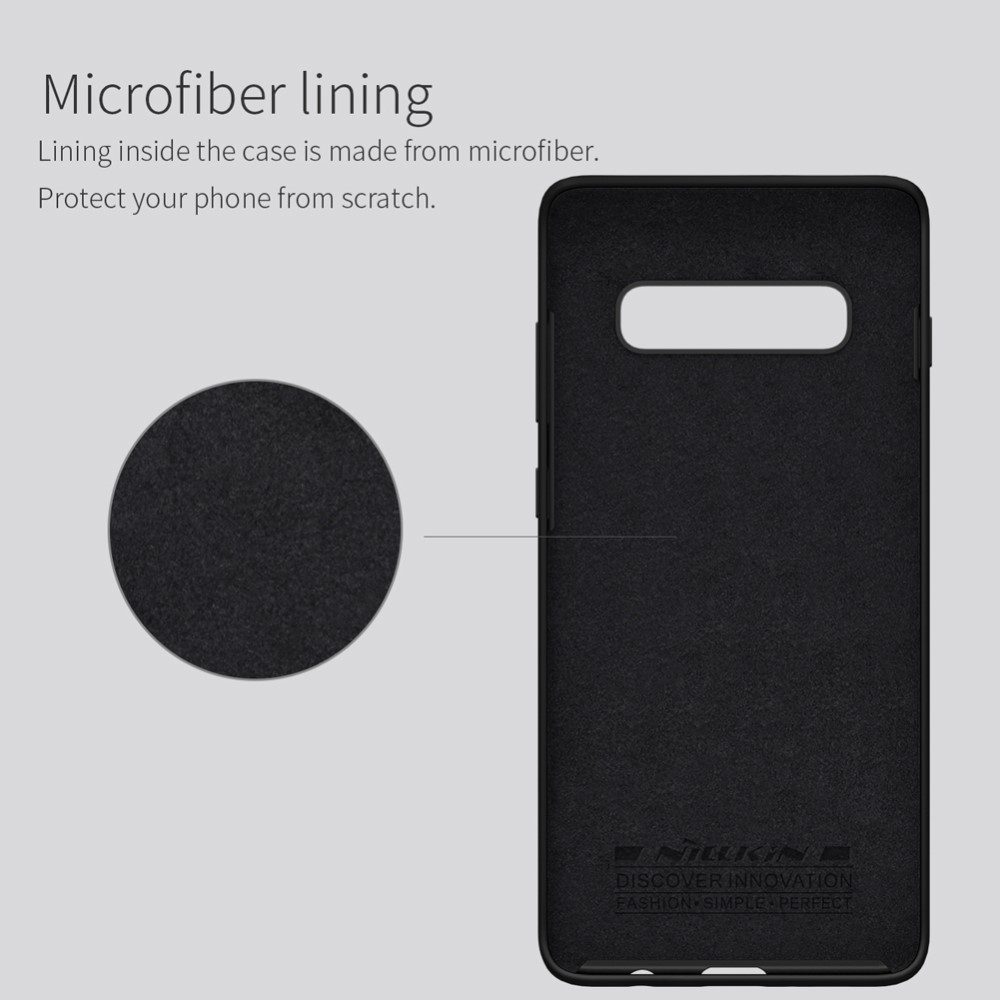 Husa protectie compatibila cu Samsung S10 Plus Liquid Silicone Case Negru