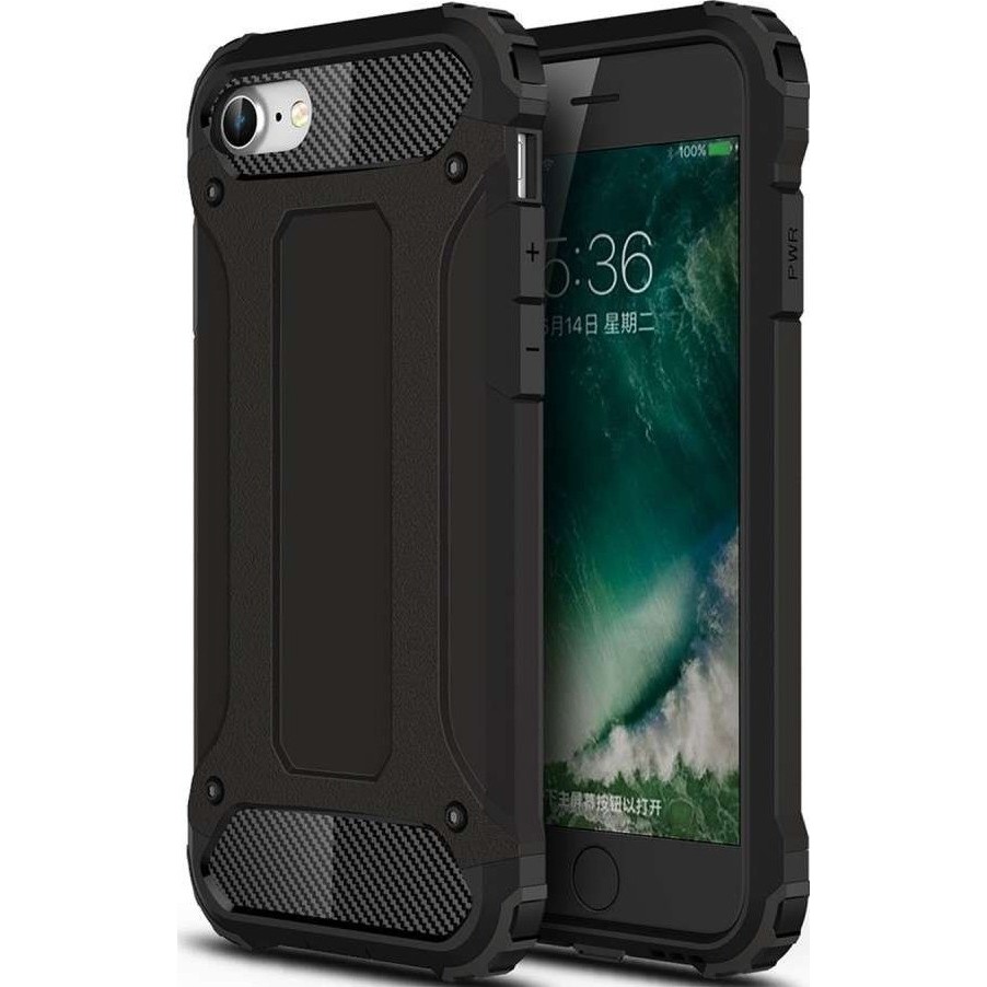 Husa de Protectie, Flippy, pentru Apple iPhone XR, Defender Model 1, silicon, plastic, Negru Husa de Protectie, Flippy, pentru Apple iPhone XR, Defender Model 1, silicon, plastic, Negru