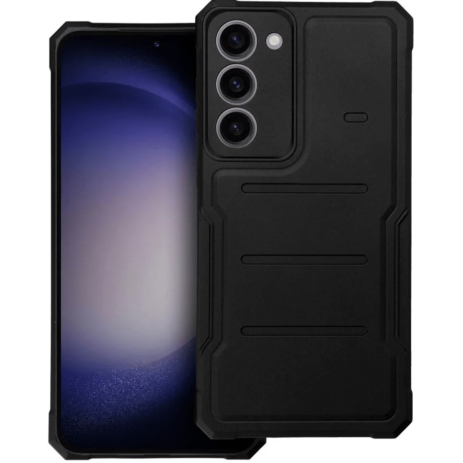 Husa de Protectie, Flippy, pentru Samsung Galaxy S10E, Defender Model 1, silicon, plastic, Negru