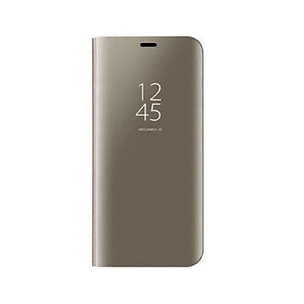 Husa Samsung Galaxy A20e, Flip Cover Oglinda, Auriu