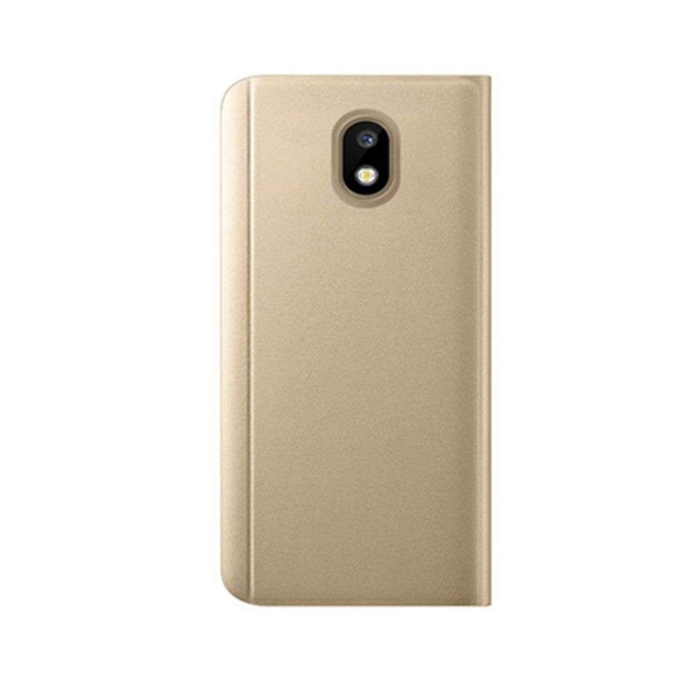 Husa Samsung Galaxy A20e, Flip Cover Oglinda, Auriu