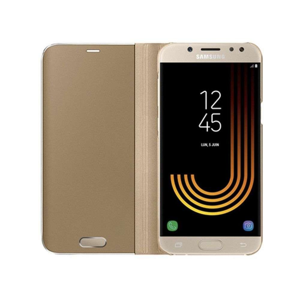 Husa Samsung Galaxy A10, Flip Cover Oglinda, Auriu