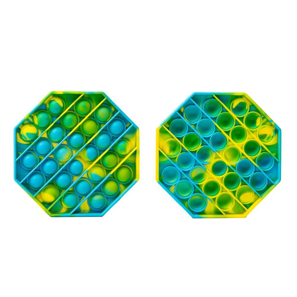 Jucarie Pop it Now & Flip it, Push Bubble Hexagon Multicolor