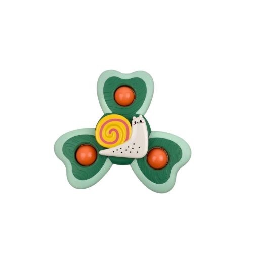 Jucarie Spinner pentru copii cu 3 laturi, Spinimals Premium Melc, Verde