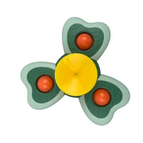 Jucarie Spinner pentru copii cu 3 laturi, Spinimals Premium Melc, Verde