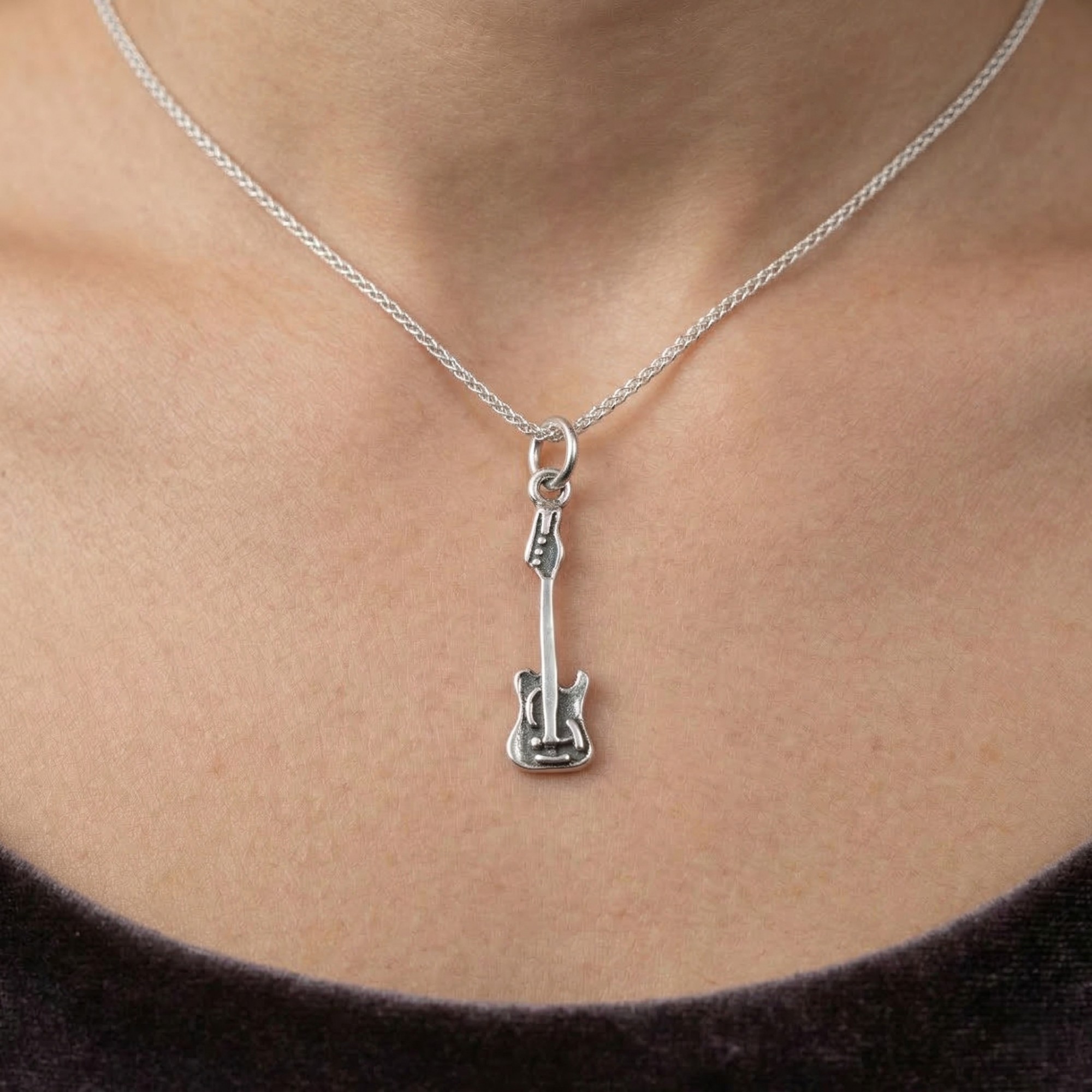 Pandantiv Argint 925, Jolie Silver, Chitară, 0.69g