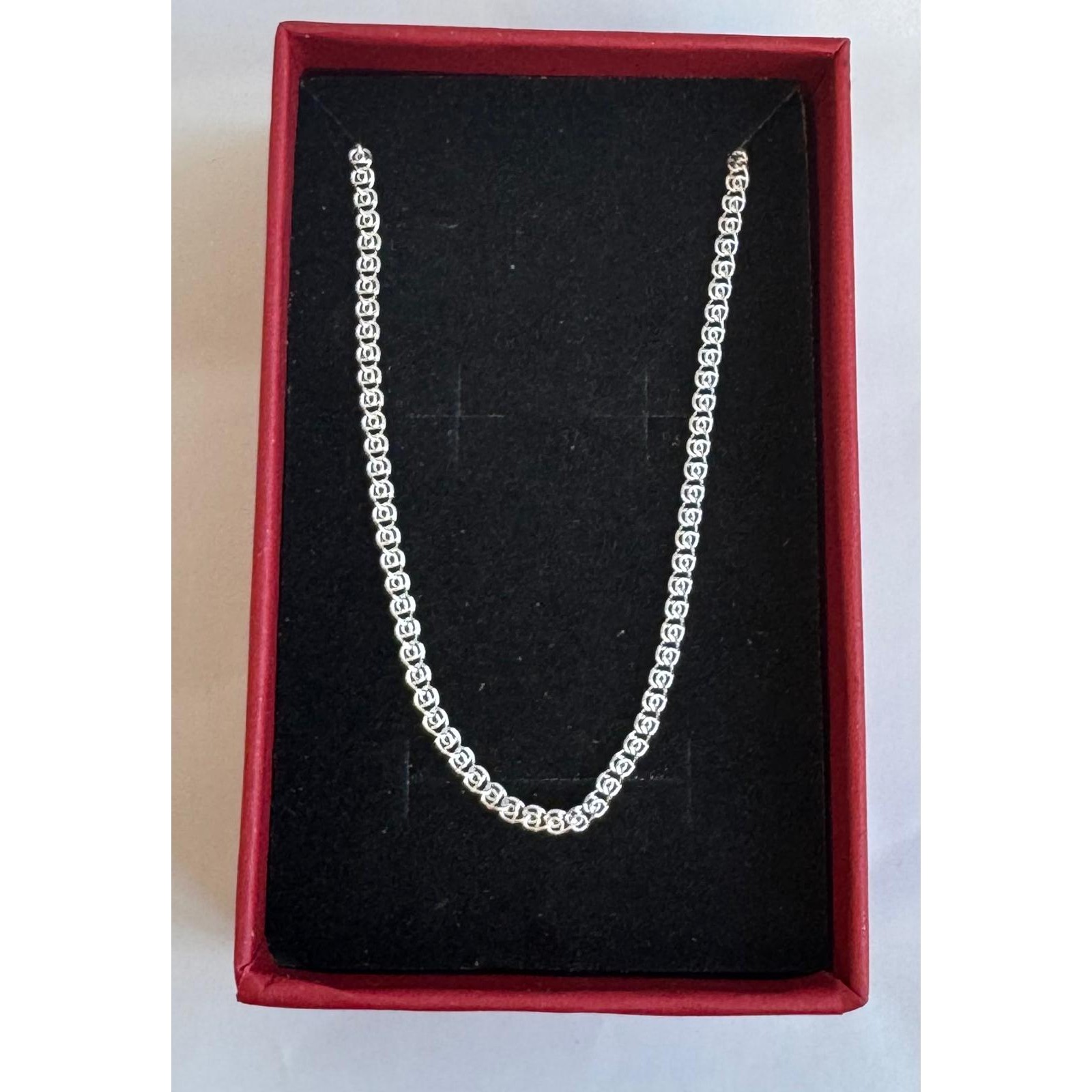 Lantisor din Argint 925, model plat rotund (ccc) 55 cm, 2.47 g