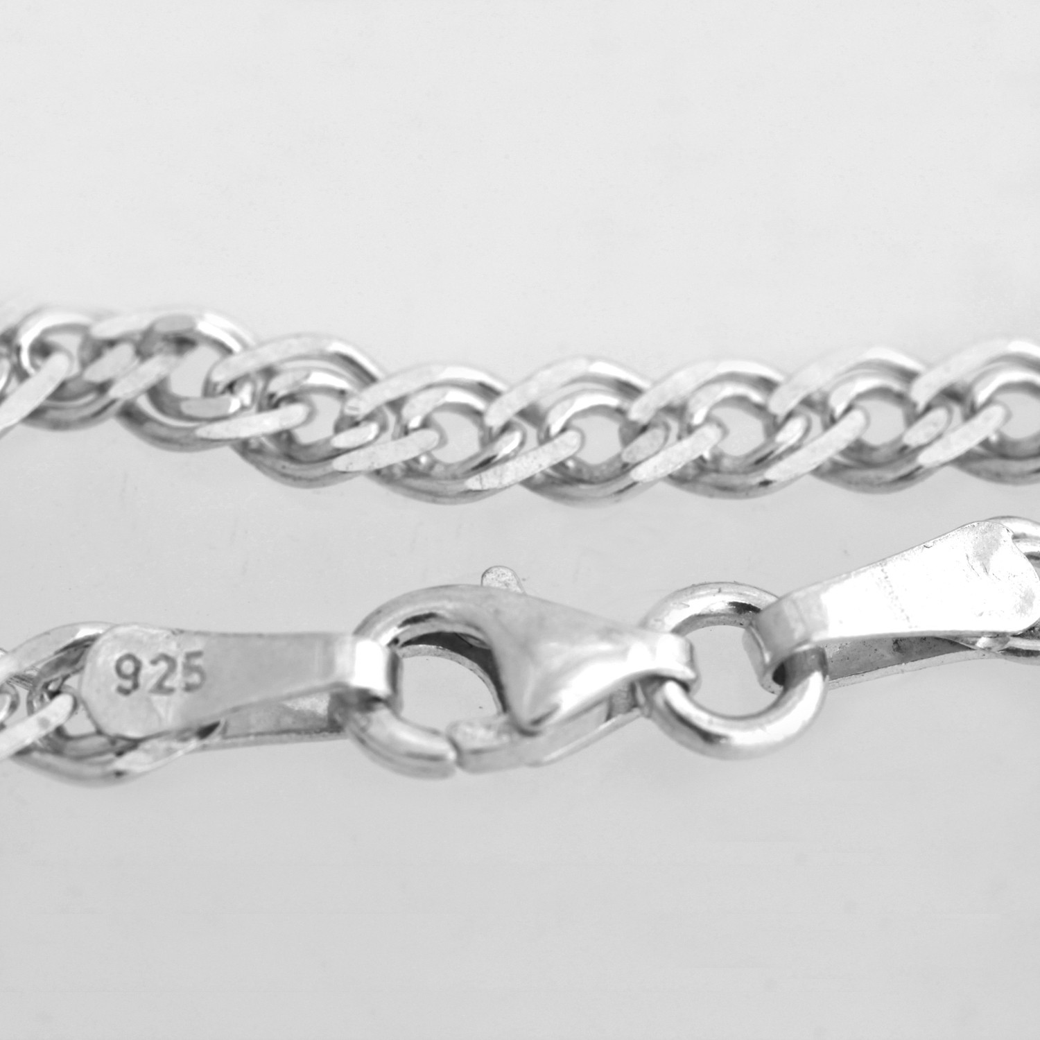 Bratara din Argint 925 Unisex cu zale duble