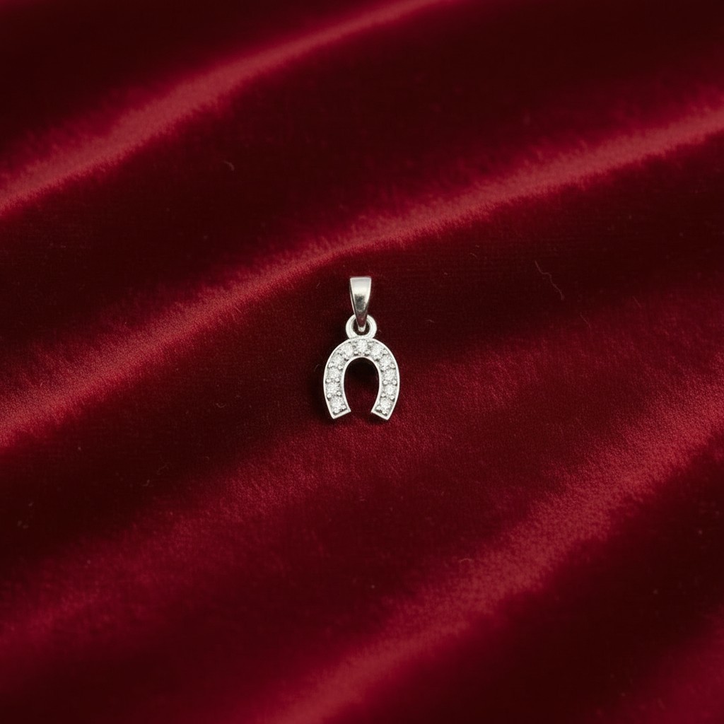 Pandantiv Argint 925, Jolie Silver, Potcoavă Cu Pietre, 0.66g