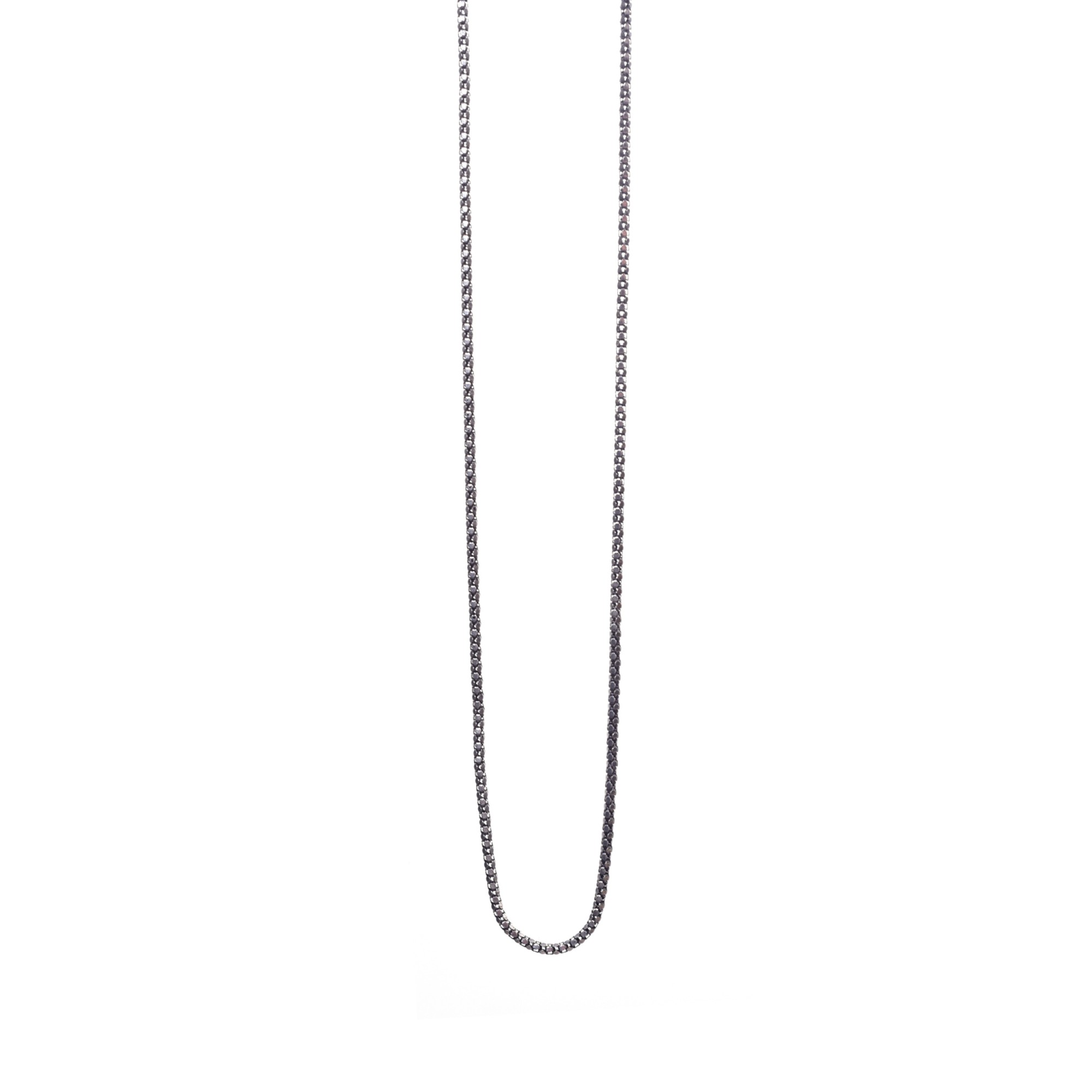 Lantisor din Argint 925, model sarpe rodiat tubular, 49- 58 cm