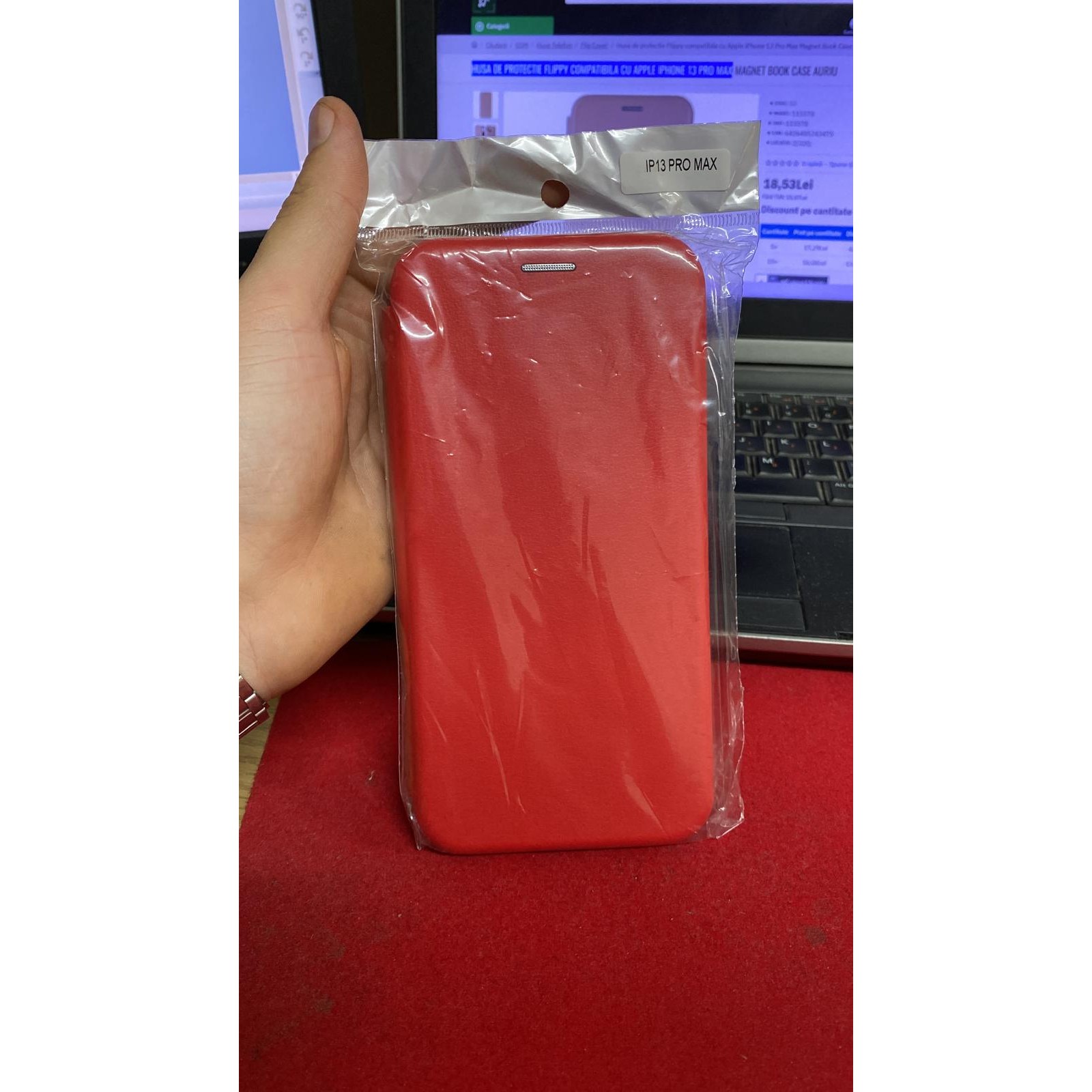 Husa de protectie pentru Apple iPhone 13 Pro Max Magnet Book Case Rosu