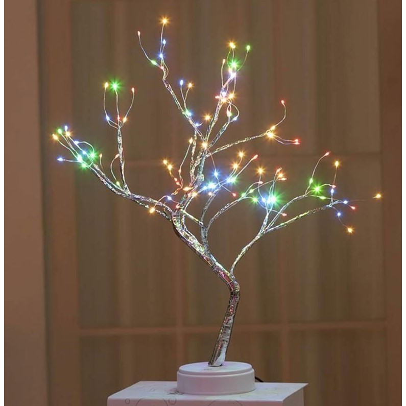 Decoratiune Luminoasa Arbore cu Baterii + USB, 108 LED-uri, multicolor