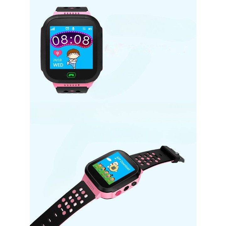 Ceas Smartwatch Pentru Copii Q528 cu Functie Telefon, Localizare GPS, Istoric traseu, Apel de Monitorizare, Camera, Roz