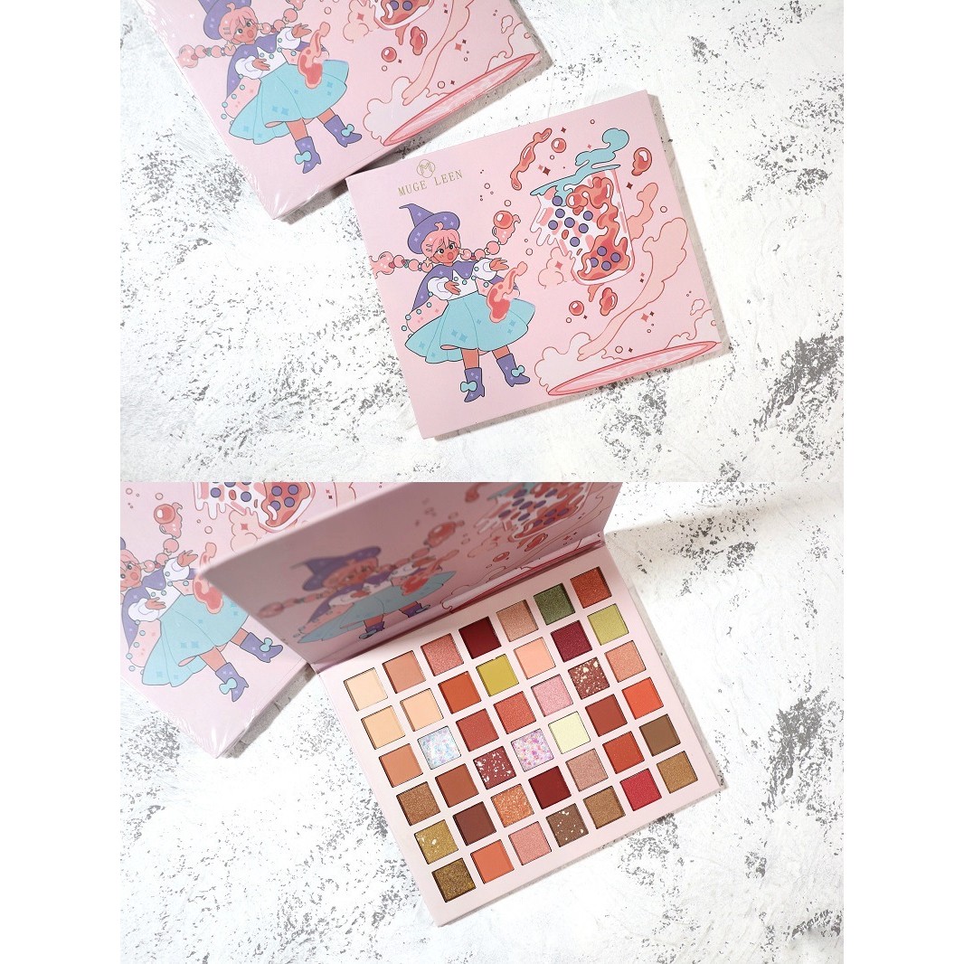 Trusa de machiaj, paleta de farduri cu 42 de culori pigmentate, Flippy
