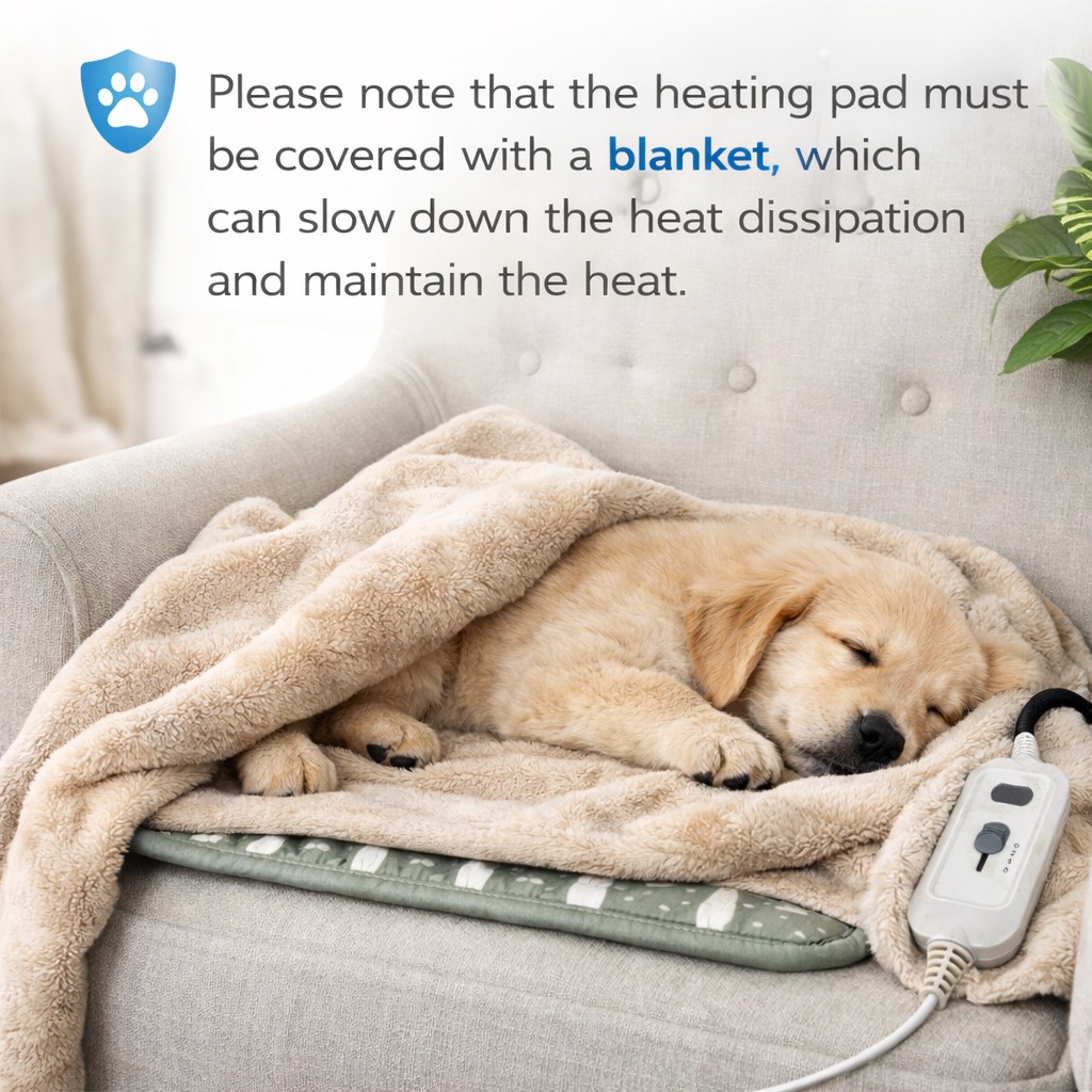 Patura electrica pentru animale de companie, Flippy, perna pentru caini, 45 x 45 cm, 28 W, 3 trepte de reglaj, perna pentru pisici, Anti-Alunecare, Gri