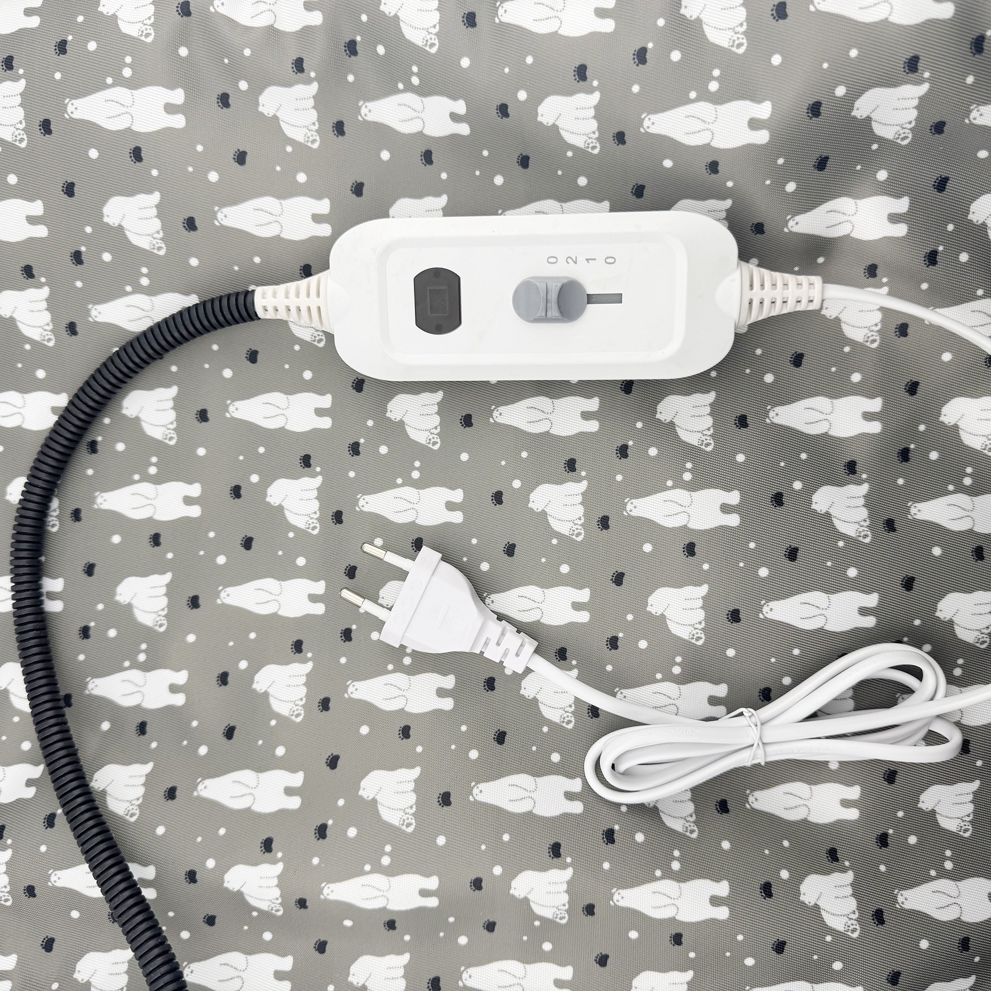 Patura electrica pentru animale de companie, Flippy, perna pentru caini, 45 x 45 cm, 28 W, 3 trepte de reglaj, perna pentru pisici, Anti-Alunecare, Gri