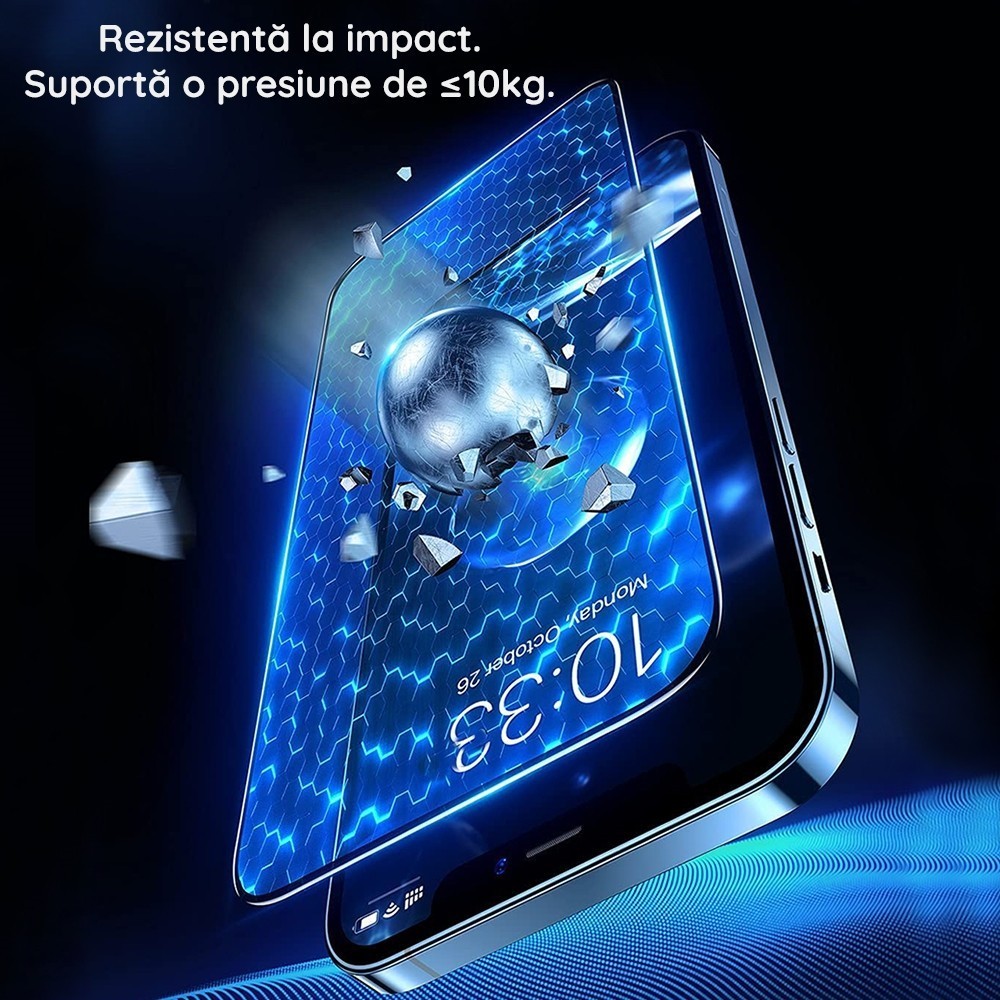 Folie Sticla Flippy® pentru Oppo Reno 5, 5G 111D Negru