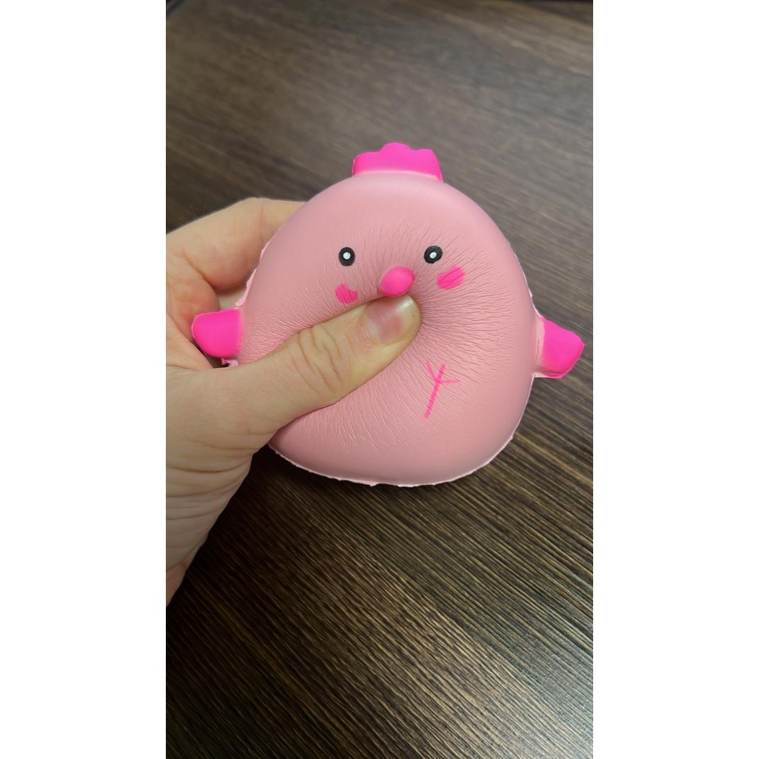 Jucarie Squish Toy, Flippy, model gainusa roz