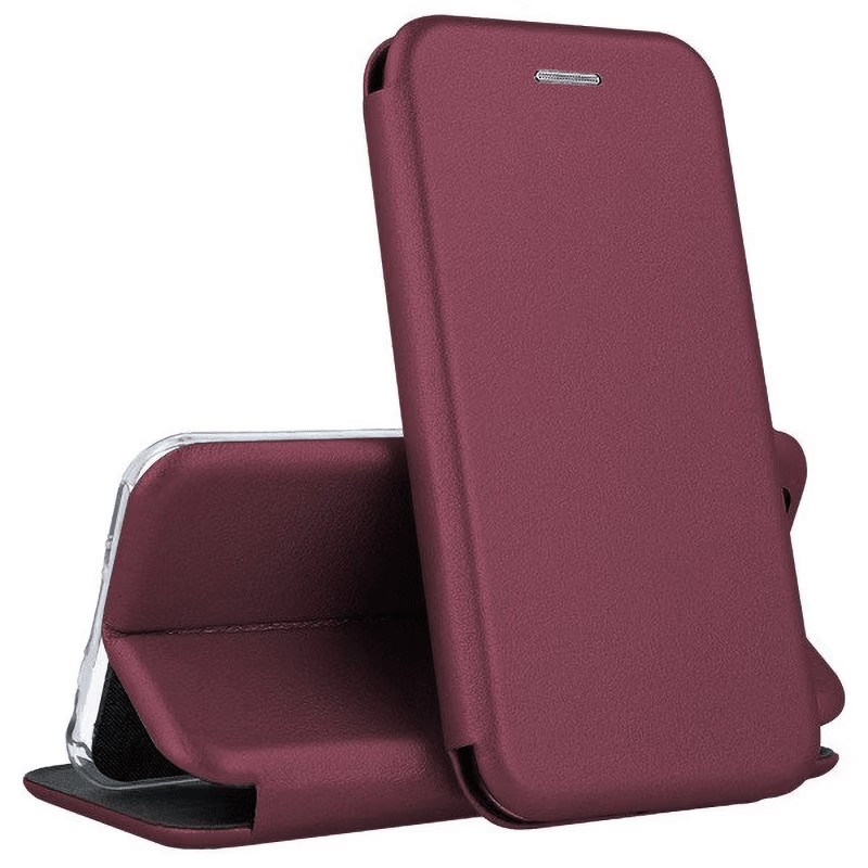 Husa de Protectie, Flippy, pentru Samsung Galaxy A32 4G, Tip Carte Magnetica, din Piele Ecologica, Bordo