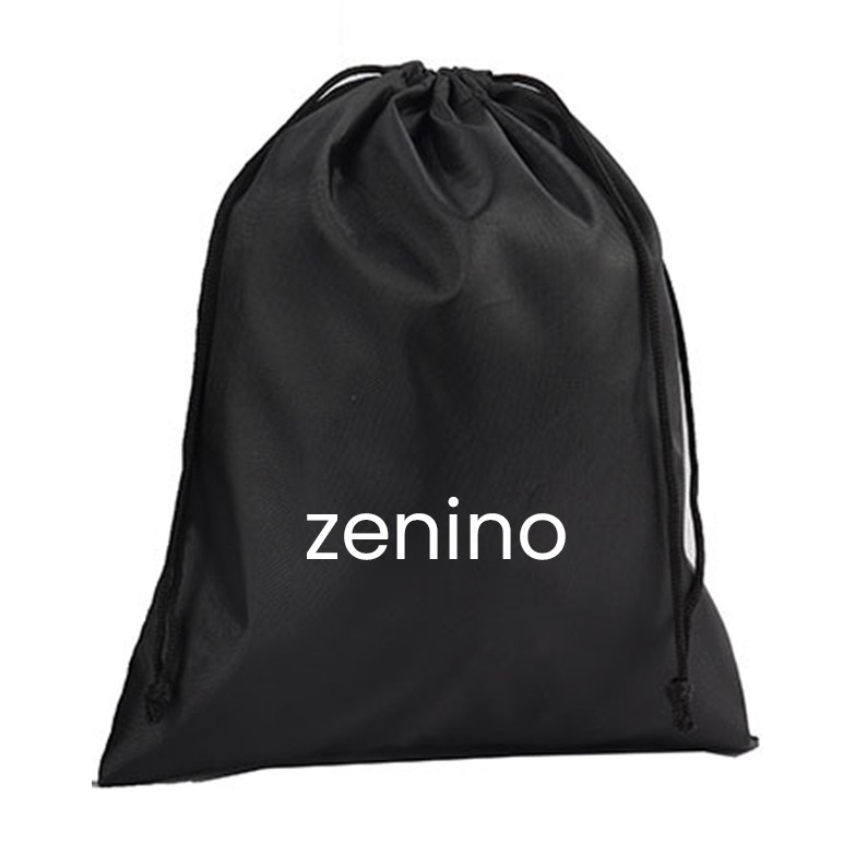 Produse ingrijire incaltaminte - Husa Sac pentru Pantofi, Flippy, Husa din Poliester pentru Haine Incaltaminte, Lucruri in Calatorie, inchidere cu Snur, 30 x 20 cm 80 g Negru