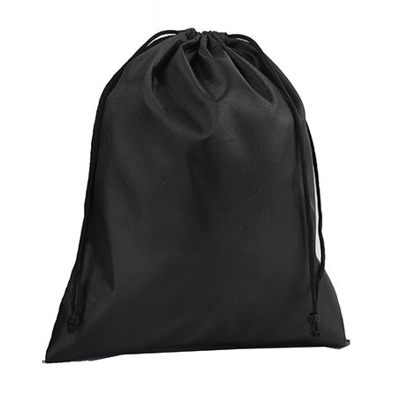 Husa Sac pentru Pantofi, Flippy, Husa din Poliester pentru Haine Incaltaminte, Lucruri in Calatorie, inchidere cu Snur, 30 x 20 cm 80 g Negru