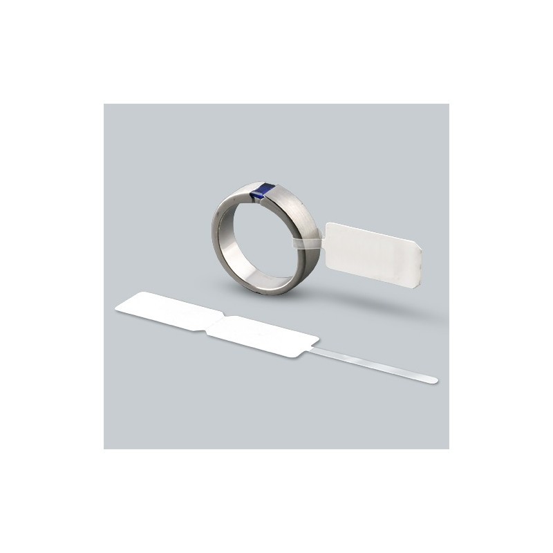 Rola Etichete Bijuterii, Flippy, 1000 et./rola, din Plastic, 90 x 30 mm, Alb