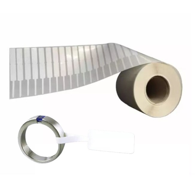 Rola Etichete Bijuterii, Flippy, 1000 et./rola, din Plastic, 90 x 30 mm, Alb