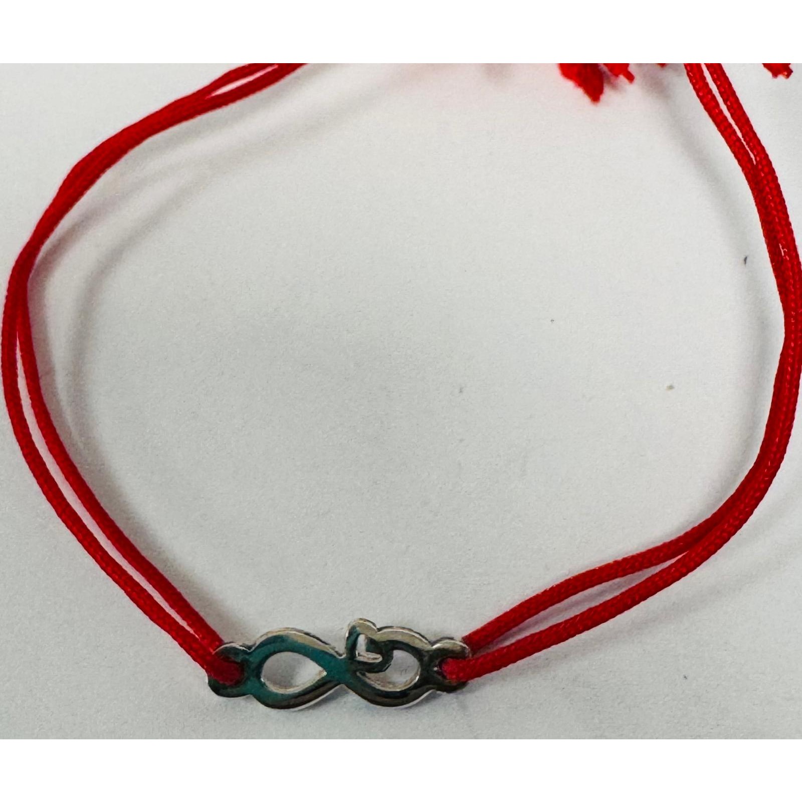 Bratara Snur Reglabil, Argint 925, Infinit cu Inima Contur, Jolie Silver