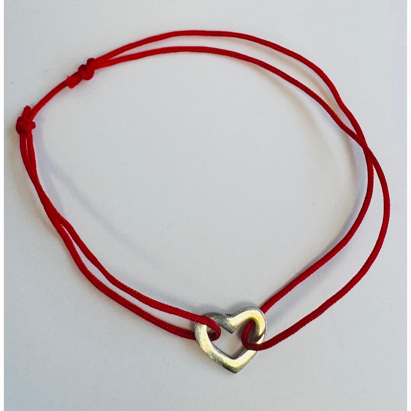 Bratara Snur Reglabil, Argint 925, Inima Contur, Jolie Silver