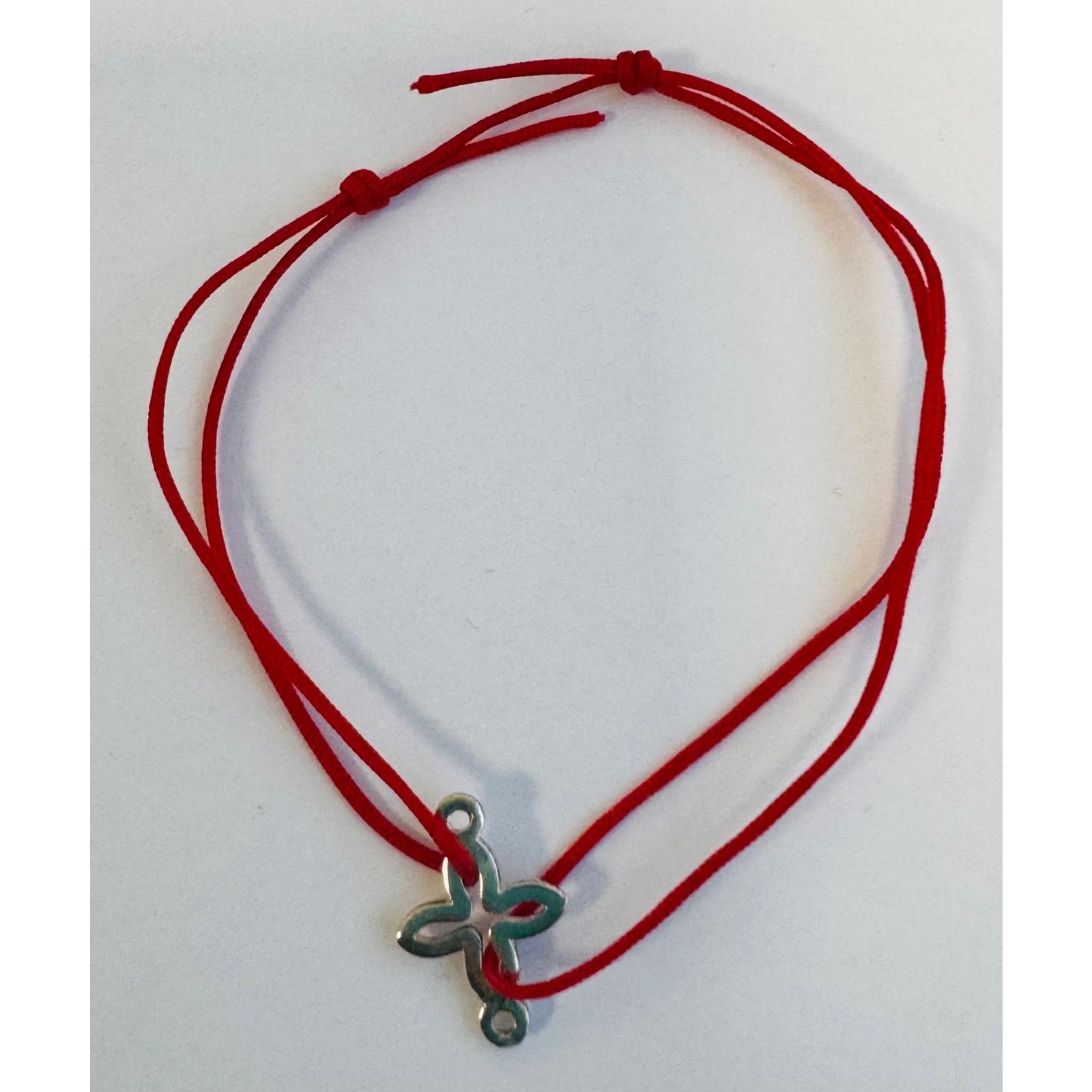 Bratara Snur Reglabil, Argint 925, Cruce Contur, Jolie Silver