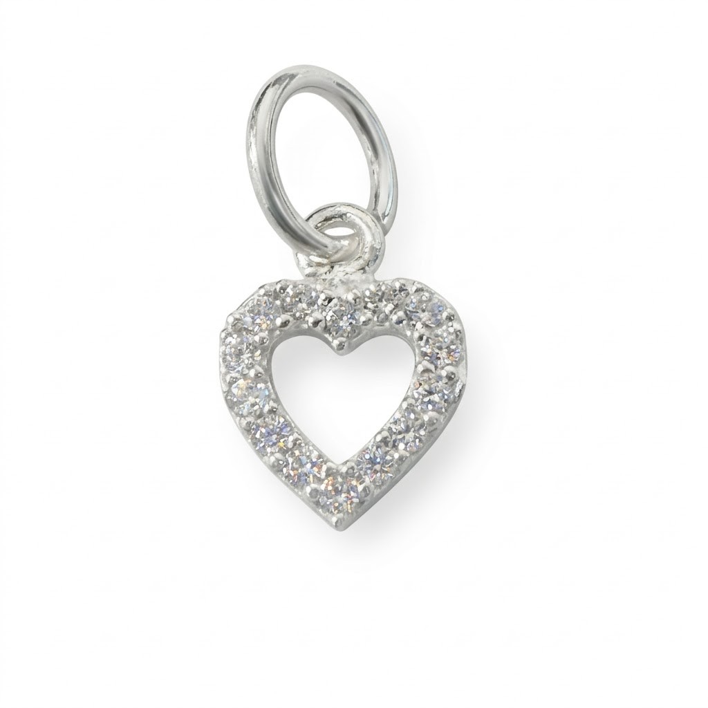 Pandantiv din Argint 925, Jolie Silver, Inimioara Zirconii, 0.6 g