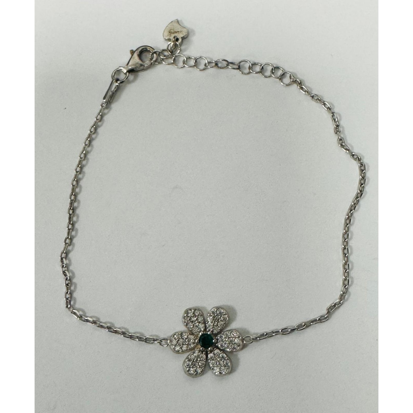 Bratara din Argint 925, Floare Minizirconii, Jolie Silver, 2.35 g