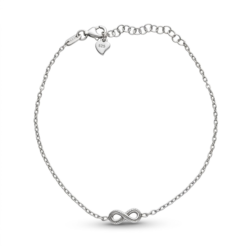 Brățară din Argint 925,  Jolie Silver, Model Cu Infinit, 1.54g