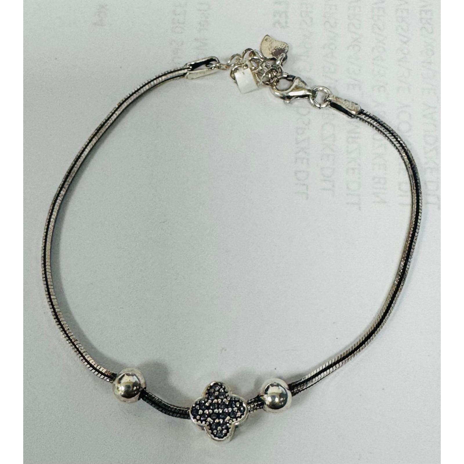 Bratara din Argint 925, Charm Trifoi, 5.12 g, Jolie Silver