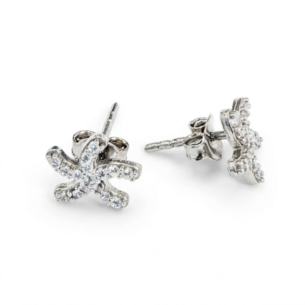 Cercei din Argint 925, Jolie Silver, Stea de Mare, 0.92 g