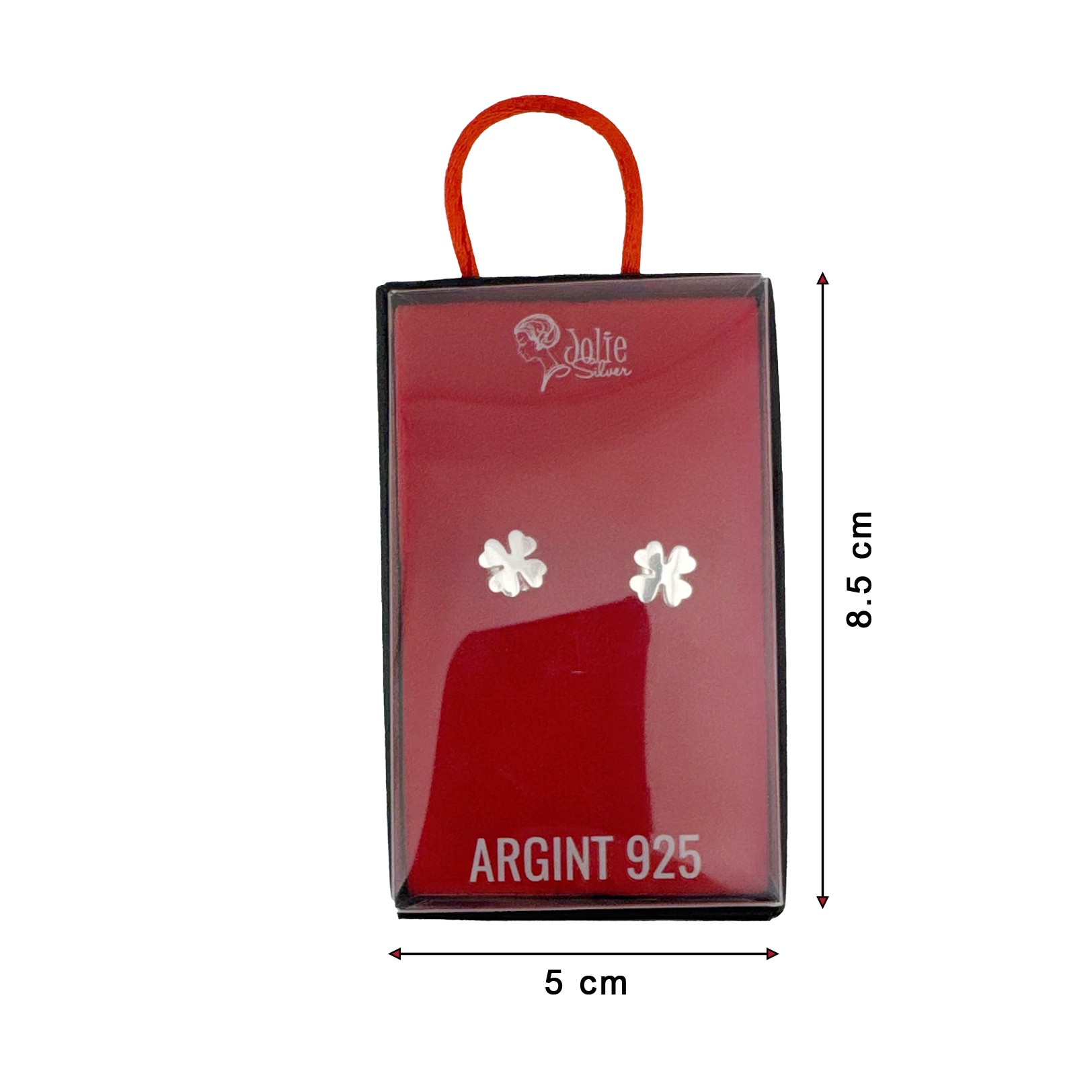 Cercei din Argint 925, Jolie Silver, pentru Dama, Model Trifoi, 1.27 g, Design Elegant si Romantic, Argintiu