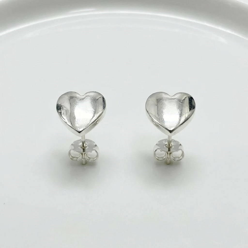 Cercei din Argint 925, Jolie Silver, pentru Dama, Model Inima, 1.27 g, Design Elegant si Romantic, Argintiu