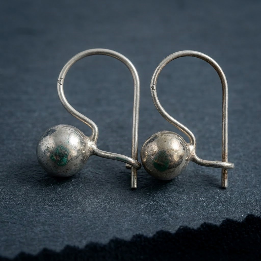 Cercei Argint, Jolie Silver, Tortita Cu Bila Sparkle, 1.8 g