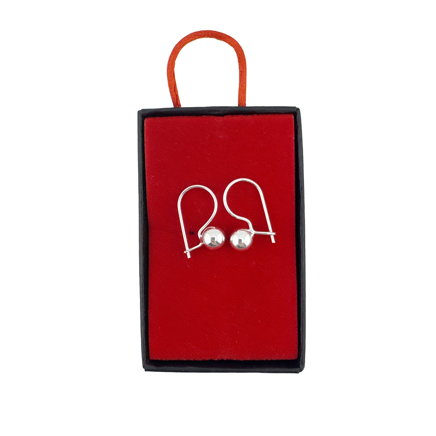 Cercei din Argint 925, Jolie Silver, pentru Dama, Model Tortita cu Bila, 1.8 g, Design Delicat si Romantic, Argintiu