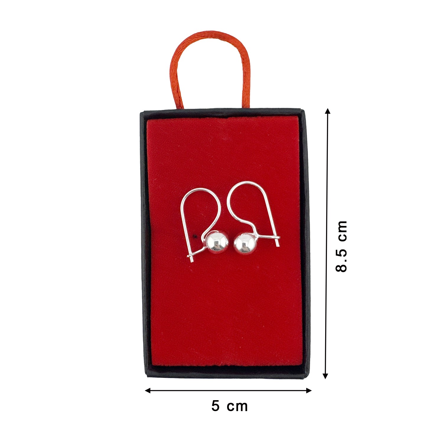 Cercei din Argint 925, Jolie Silver, pentru Dama, Model Love in Cerc cu Cristale, 1.74 g, Design Minimalist Elegant, Argintiu