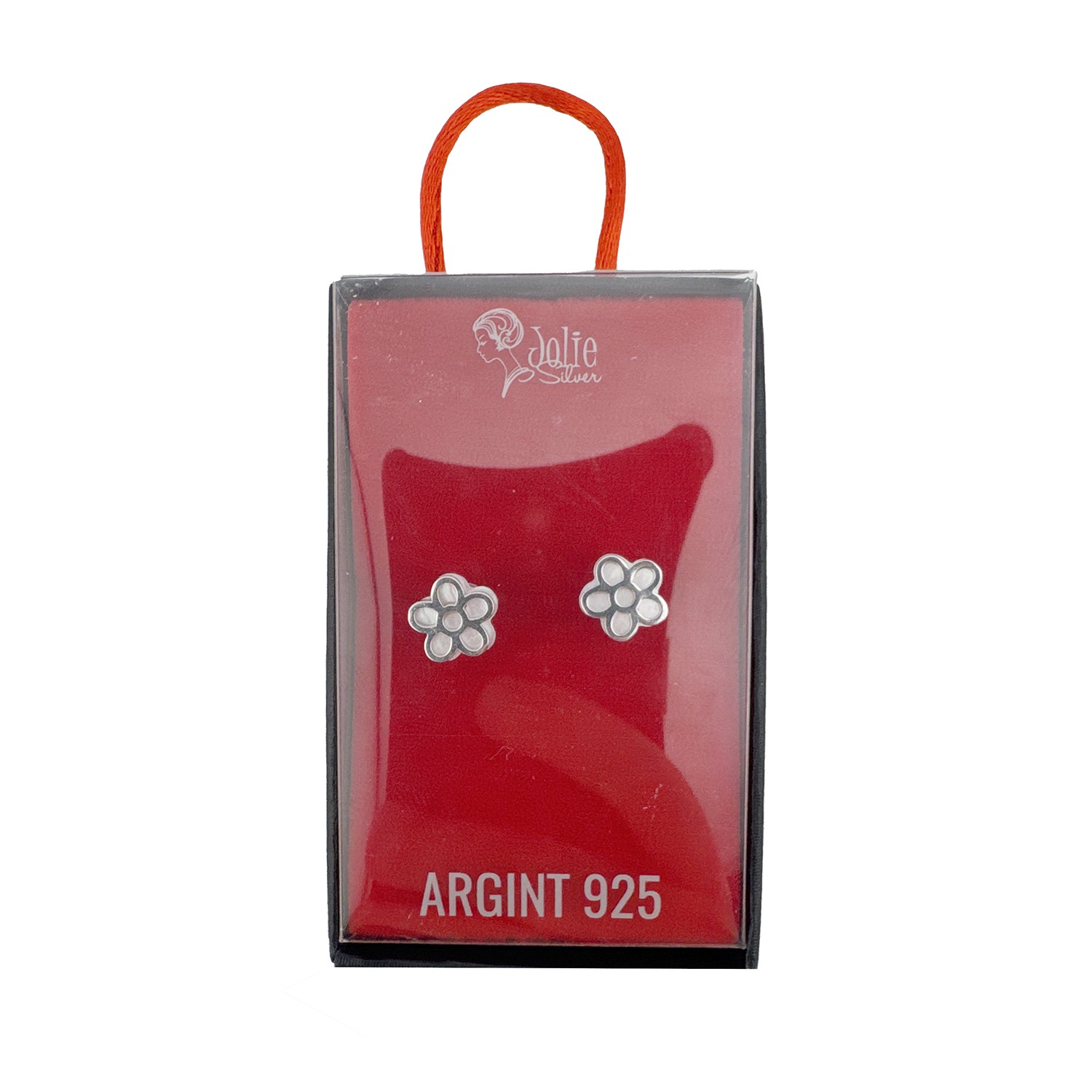 Cercei Argint 925, Jolie Silver, Floare Cu 5 Petale