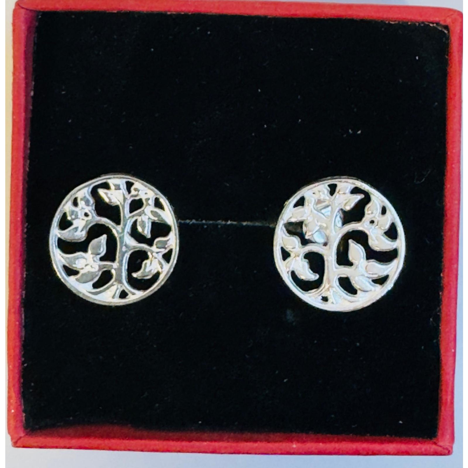 Cercei din Argint 925, Copacel in Cerc, Jolie Silver, 2.54