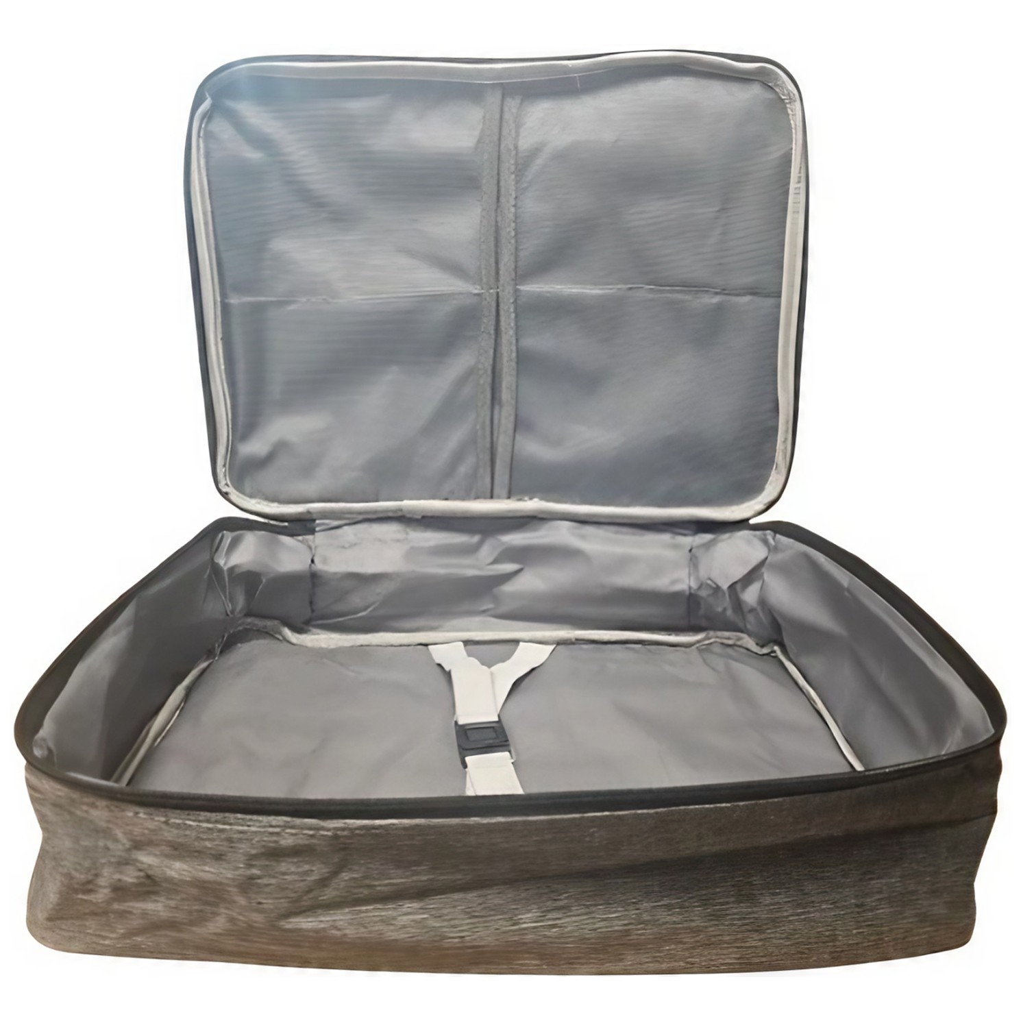 Geanta pentru Depozitare Acte si Documente, Flippy, 1 Compartiment mare cu Curele Interioare, Impermeabila, 37 x 10.5 x 27 cm, Gri Geanta pentru Depozitare Acte si Documente, Flippy, 1 Compartiment mare cu Curele Interioare, Impermeabila, 37 x 10.5 x 27 cm, Gri