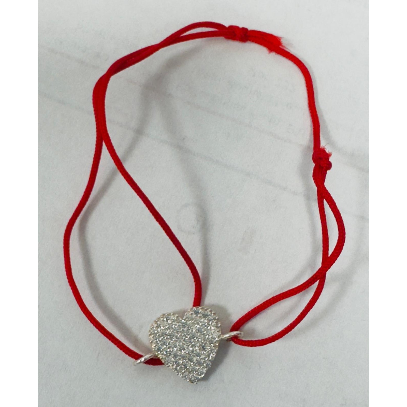 Bratara Snur Reglabil, Argint 925, Inima Pietre, 1.2 g, Jolie Silver