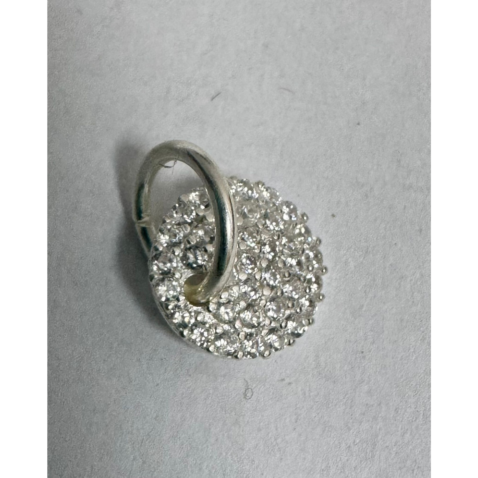 Pandantiv din Argint 925, Banut cu Zirconii, 0.61 g, Jolie Silver