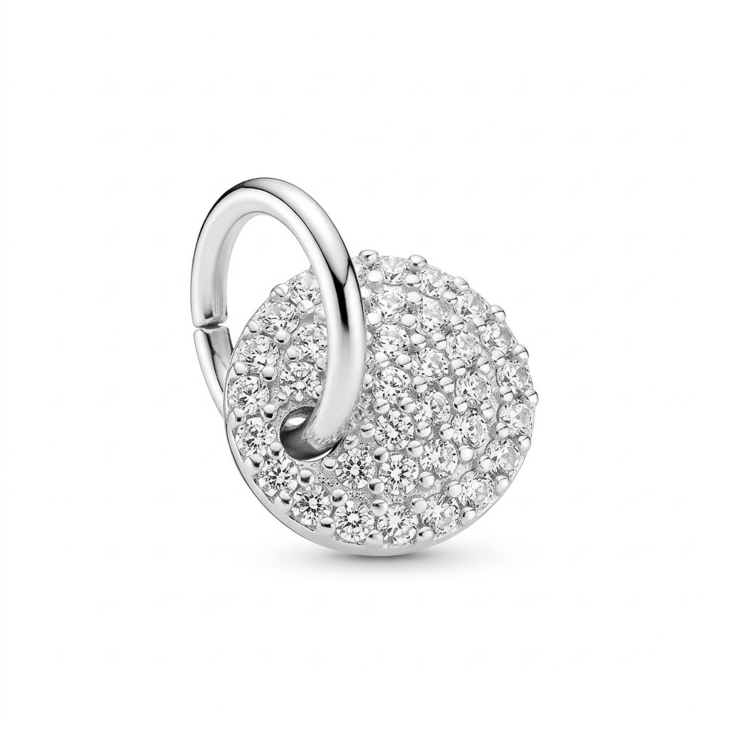 Pandantiv din Argint 925, Jolie Silver, Banut cu Zirconii, 0.61 g