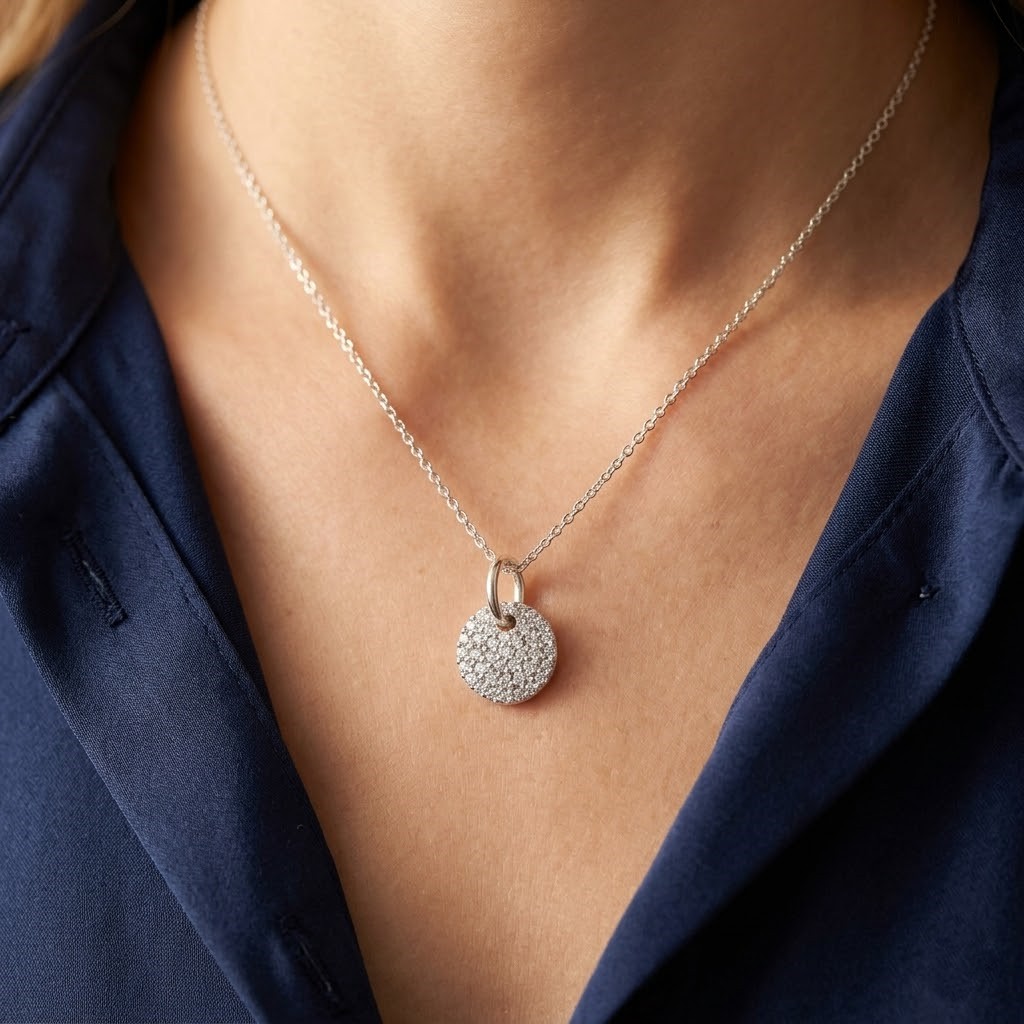 Pandantiv din Argint 925, Jolie Silver, Banut cu Zirconii, 0.61 g