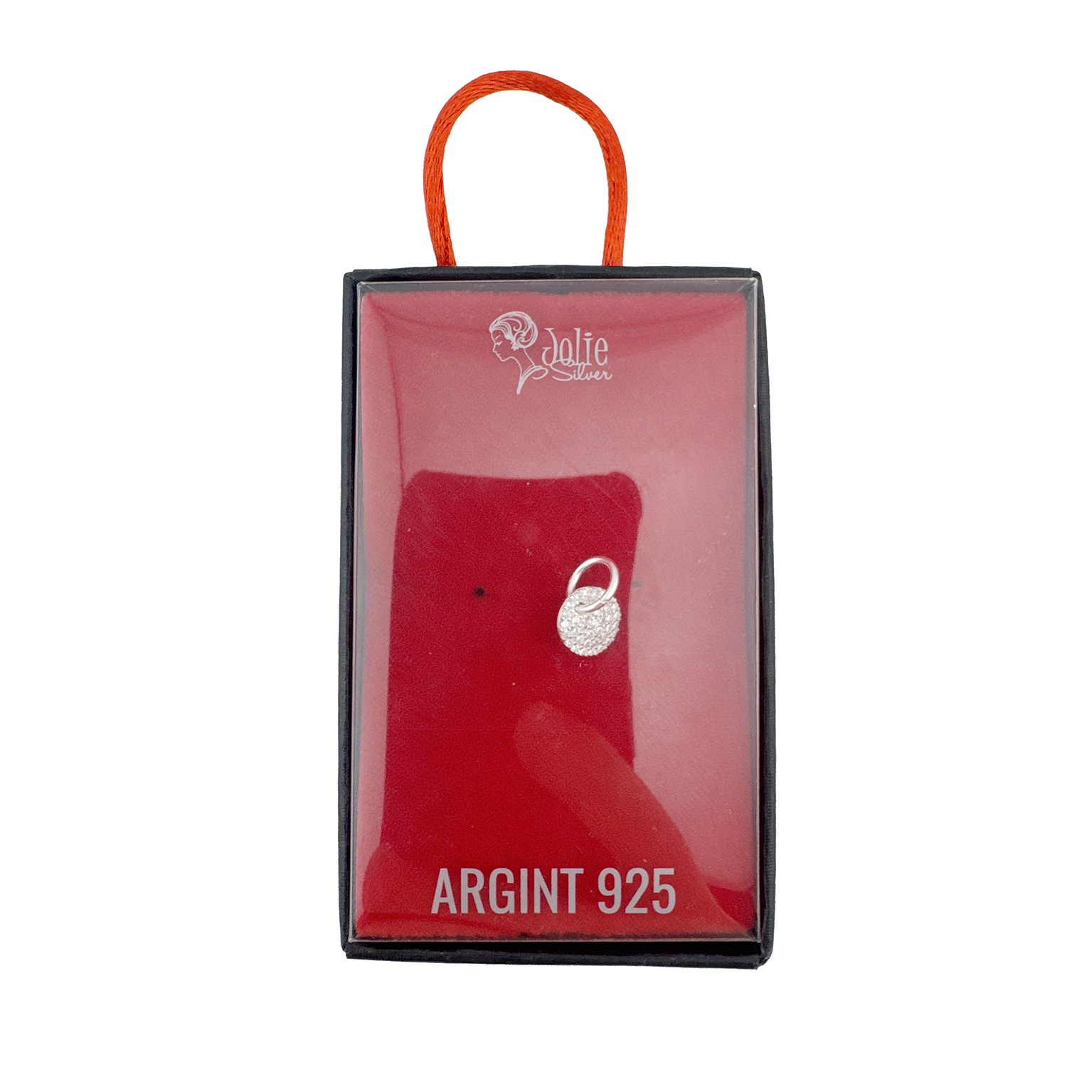 Pandativ din Argint 925, Jolie Silver, pentru Dama, Model Banut cu Cristale de Zirconiu Cubic, 0.61 g, Design Fin si Elegant, Argintiu